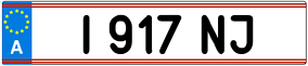 Trailer License Plate